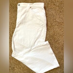 Eileen Fisher Organic Cotton White Denim Jeans